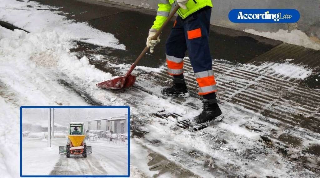 What Happens When a Snow Removal Worker Slips on the Job