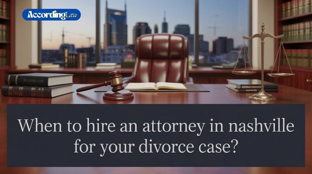 When to Hire an Attorney in Nashville for Your Divorce Case
